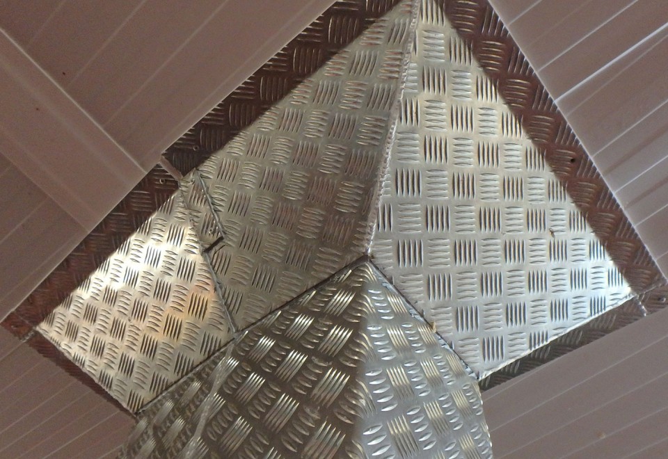 Aluminium Chequer Plate Cladding 2