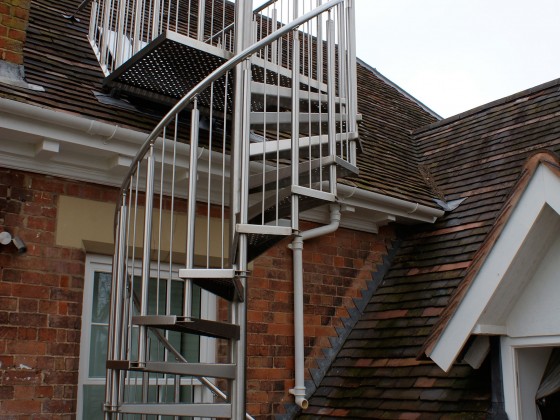 Bespoke Stainless Steel Escape Staircase